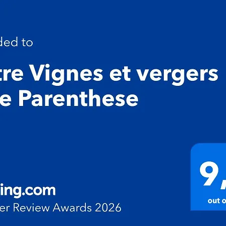 アパート Entre Vignes Et Vergers Parenthese *